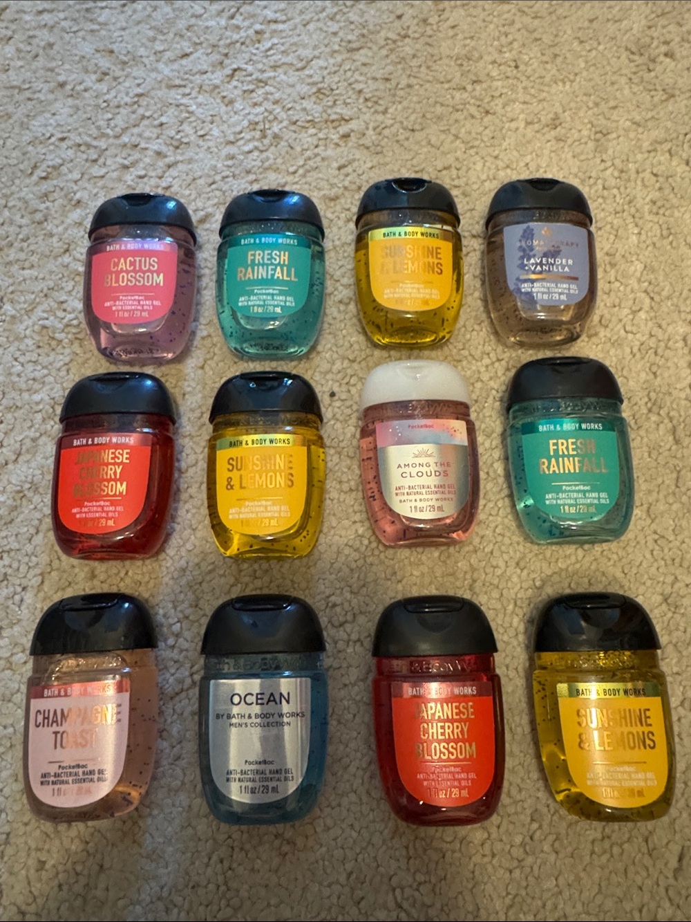 12 count Bath & Body Works PocketBac Hand Sanitizer - Mixed Scents.